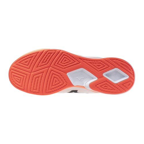 Mizuno Wave Stealth Elite(U) Blanc/orange lave - 12/47