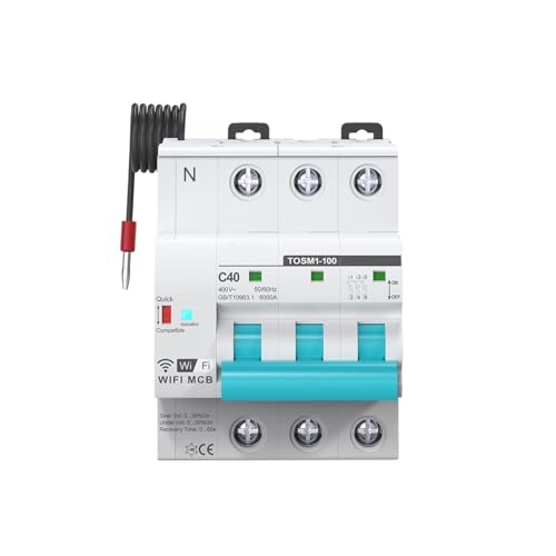 Disjoncteur 3P intelligent 63A pour éviter les surtensions et coupures de courant