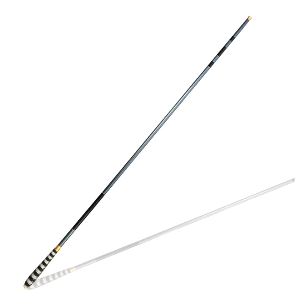 Canne à pêche de la carpe télescopique en fibre de carbone super légère 3.9m
