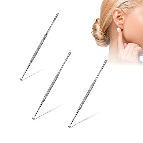 Edelstahl Earpick Ohr, 3 Stück Ohrreiniger Aus Edelstahl Cover