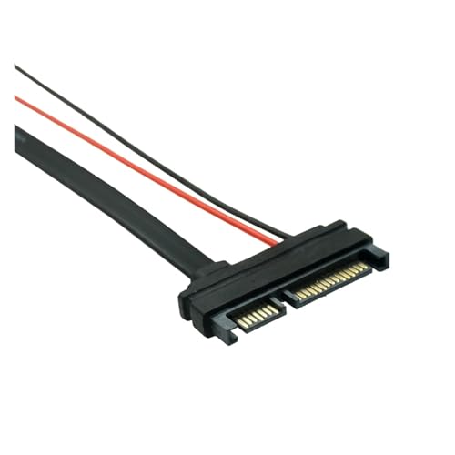 Cable SATA 5V Serial ATA 22Pin a Slimline 13Pin 30 cm miniatura 3