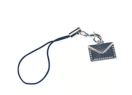 Miniblings Letter Mobile Cell Phone Charm Pendant Jewellery Envelope Author Writing Paper
