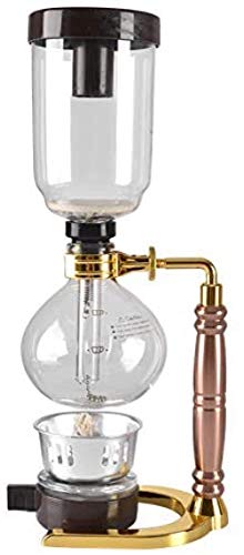 Japanese Style Siphon Coffee Maker Tea Siphon Pot Vacuum Coffee Maker Glass Type Coffee Machine Filter 3 Gold Cups