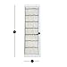 Smart Design Over-The-Door Organizer w/ 42 Pockets w/ Elastic Trim & Hanging Hooks - VentilAir Mesh Fabric - Shoes, Pantry, & Closet Storage - Home Organization (21 x 73 Inch) (Natural Canvas)