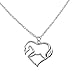 Amazing Silver Heart Horse Pendant Necklace [My Little Pony] Gift for Girls, Teens and Women