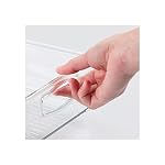 mDesign Kitchen Cabinet and Pantry Storage Organizer Bins - Pack of 4, Shallow, Clear - Image 4