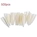 Produktbild 500 Tipps French Nail Tips Acryl und Falsch 3 Farben 500 PC Personal Salon Tools Übungsdesign (Natürlich)