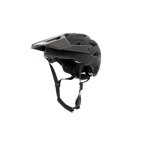 Casco da Mountain Bike Enduro Trail Downhill Fodera che assorbe il sudore soddisfa lo standard di sicurezza EN1078 Pike Solid Adulto Taglia grigio nero