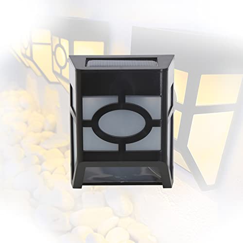 HRTX Lampe Solaire Exterieur Jardin, Lumière Solaire Etanche de clôture, Lumière de clôture pour Jardin, Paysage, Allée, Cour, Patio Cover