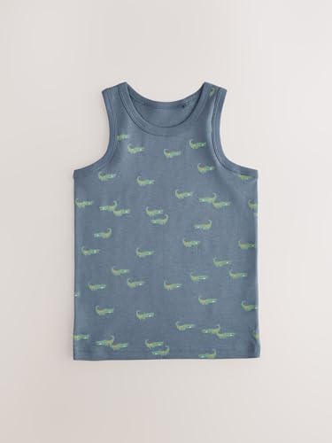 NEXT Jungen Trägerhemden im 5er-Pack Mini Safari Print 122-128