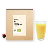Kamelur 3 Liter BIO Ingwersaft pur, 100% Ingwer Direktsaft aus Ingwerwurzel – Ingwersaft in praktischer Saftbox
