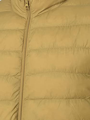 Image of Crimsoune Club Men Puffer Jacket In Mustard Color