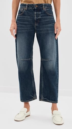 Madewell Women's Petite Darted Barrel Leg Jeans2