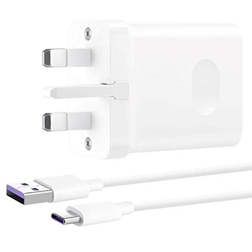 HUAWEI Official Supercharge USB-C Charger Max 40 W Mains Powered USB-C Super Fast Phone Charger for Smartphones and Devices