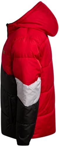 Image of iXtreme Boys Puffer Jacket - Wind & Water Resistant Soft Fleece Lined Warm Winter Jacket for Boys with Winter Hat