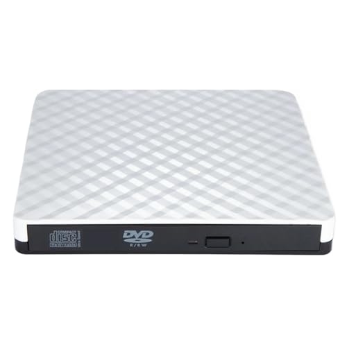 Lecteur optique mince et graveur DVD externe USB 3.0 blanc pour ordinateur portable