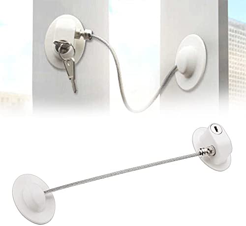 Verrou Fenetre, Sécurite Fenêtre Enfant, Sécurité Fenêtre,Cadenas Frigo,Serrures de Porte du Réfrigérateur Serrures,Serrures de Sécurité pour Enfants,Bloque Verrou Porte Réfrigérateur Cabinet Fenêtre