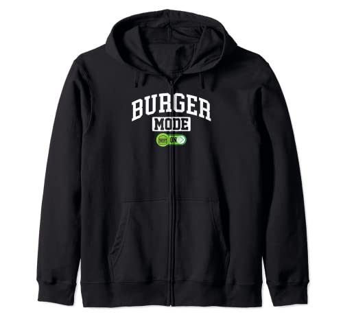Burger Mode on - Funny Food Foodie Fastfood Lover Felpa con Cappuccio