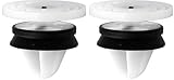produits de haute qualité Restagraf Agrafe de Panneau Garniture Intérieure et Porte en Sachet pour Véhicules Renault/Peugeot/PSA/Nissan, 8.2mm Poinçon, Lot de 16, Blanc/Noir