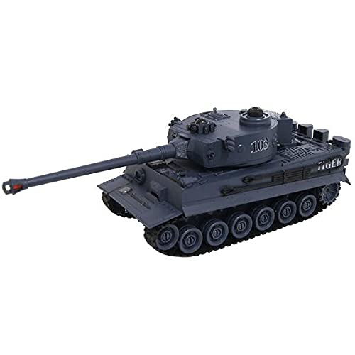 s-idee® RC Panzer 99867 - Carro armato battito tedesco Tiger 1:28 con sistema di combattimento a infrarossi integrato 2,4 Ghz RC R/C