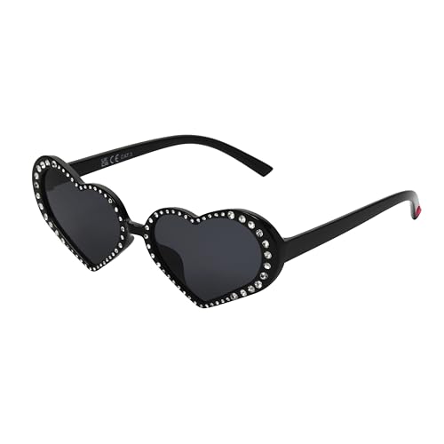 Lunettes de soleil glamour Betsey Johnson d'une finition paillettes