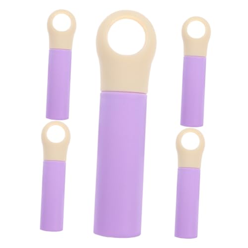 KICHOUSE 5pcs Broom Handle Grip Replacement for Mop Stick Plastic Broom Gripper for Floor Cleaning Easy Install End Caps (22mm Inner Diameter)