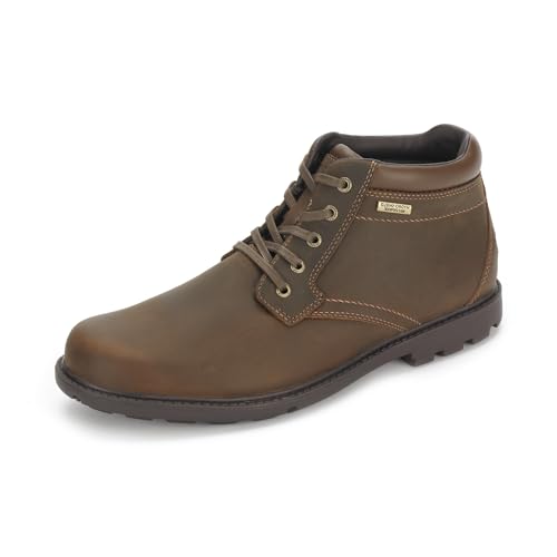 Rockport Men's Rugged Bucks Waterproof Boot, Tan, 13 M