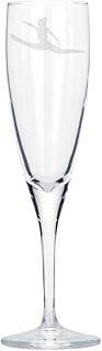 Gymnast Engraved Champagne Flute Glass, Sports Gift for Women, gymnast gymnastics