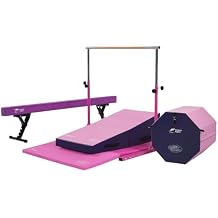Kangaroo Hoppers Folding & Adjustable Balance Gymnastics Beam for Kids Ages 3-12, Extra Firm Floor Beam for Beginners and Professionals Home Training Equipment with Anti-Slip Foot, 8FT / 40 Inch