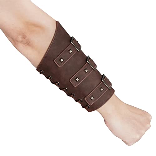 Brazaletes medievales de piel vikinga para destacar en tu próximo evento de cosplay y carnaval 5