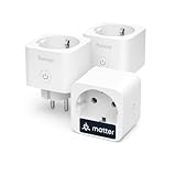 Hama WLAN Steckdose, 3er Pack (mit Matter Smart Home, universal, WLAN gesteuerte Steckdose mit App und Sprachsteuerung, als Zeitschaltuhr, 3680W)
