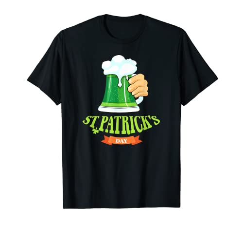 Día de San Patricio Tee Cerveza Saludos Licor Suerte irlandesa Camiseta