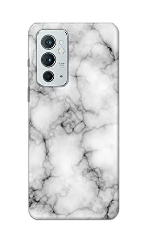 Image of Light White Marble Texture Natural Pattern Hard Back Case Cover for OnePlus 9RT 5G Back Cover -(J5) VNS2230