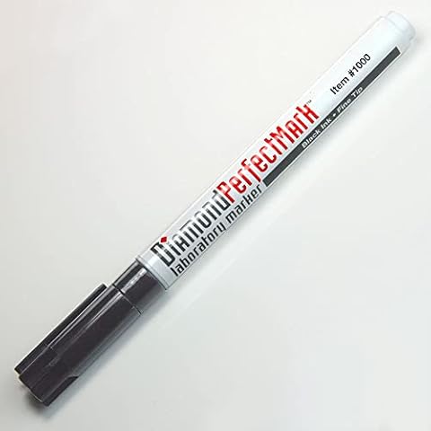 Globe Scientific 1000 Diamond Perfect Mark Laboratory Marker, Black, Pack of 10 Cover