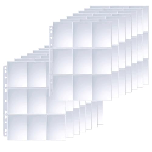 Neodtx Fundas para tarjetas coleccionables, 360 bolsillos, fundas para tarjetas, carpetas, carpetas, carpetas, carpetas, carpetas, carpetas, 20 unidades
