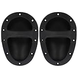 Kisangel 2 Stück Lautsprechergriffe aus Abs Kunststoff Versenkte Audio Griffe Stabil und Leicht Ersatz für Bühnenlautsprecher und Lautsprechergehäuse Schwarz 148x212x65mm
