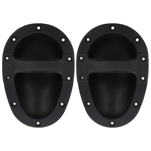 BESPORTBLE 2 Poignées Encastrées pour Enceintes de Scène, Abs Robuste Noir 148x212x65 Mm, Accessoires Audio de Remplacement pour Poignées de Haut-Parleur, Transport Facile et Installation