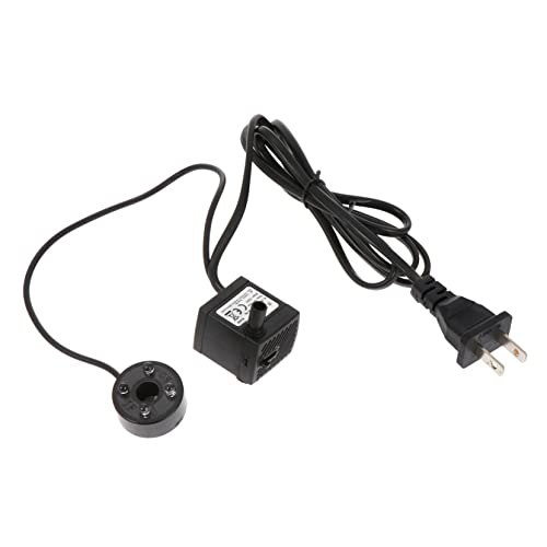 VICASKY Water Pump for Aquarium Quiet Submersible Pump with LED Light for Fish Tank Fountain and Water Gardens Easy Clean with Suction Cup Attachment