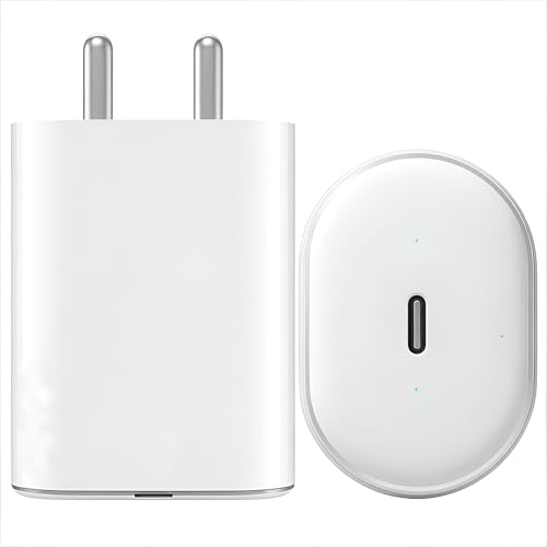 Image of Original Nothing 45W Type C Rapidly Charging Adapter for Nothing Phone 2a, 2a Plus, Phone 2, CMF Phone 1, PPS Technology Support USB-C Port Adaptor, Travel Adaptor Mobile Phone Charger, White
