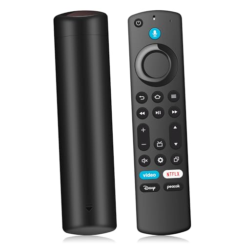 Voice Control TV Remote Replacement - for Fire AMZ TV Stick (HD/2nd Gen/3rd Gen/Lite/4K/4K Max), TV Cube and for Onmi/Insignia/Toshiba/Pioneer