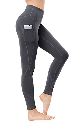 HKJIEVSHOP High Waist Yoga Pants, Pocket Yoga Pants Tummy Control Workout Pants 4