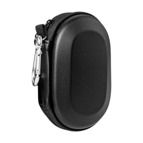 ZGUZMCMK Estojo para transporte de mouses, bolsa macia à prova d'água e resistente ao desgaste para armazenamento de mouses com mosquetão para mouses de, Preto