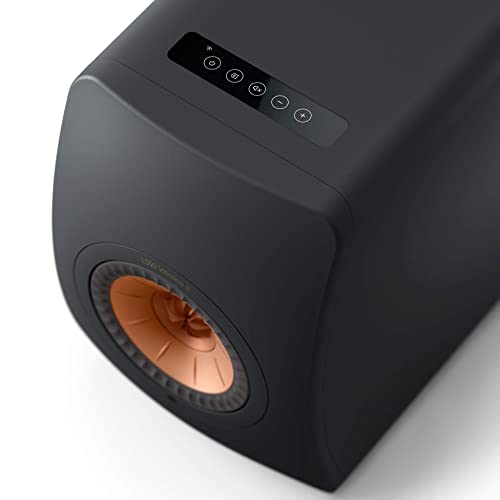 KEF LS50 Wireless II WLAN HiFi Lautsprecher System, Schwarz, Aktivlautsprecher | HDMI | Airplay 2 | Bluetooth | Spotify | Tidal