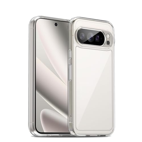 Image of Case for Google Pixel 10 Pro XL, Military Grade Drop Protection Phone Case, Yellowing Resistant, Anti-Scratch Hard PC Back, Shockproof Hard Ultra-Thin Protective Cover, Clear