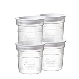 Tommee Tippee Closer to Nature Milk Storage Pots x4