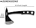 Perfect Point Throwing Axe – Black/Satin Finish Stainless Steel Blades and Black Stainless Steel Handle, Includes Nylon Sheath, Full Tang Construction, Well Balanced, Throwing Sport Axes – PP-107B