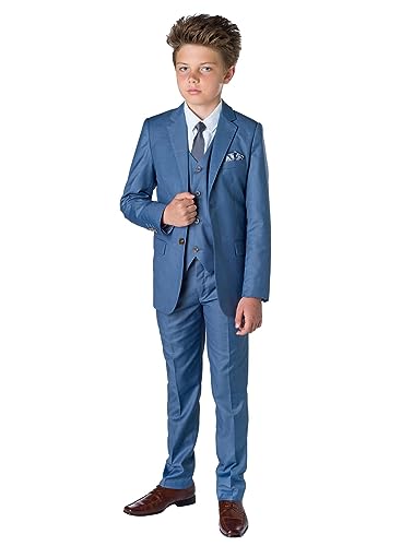 Smoking de mariage garçon costume complet trois pièces chic revers échancré