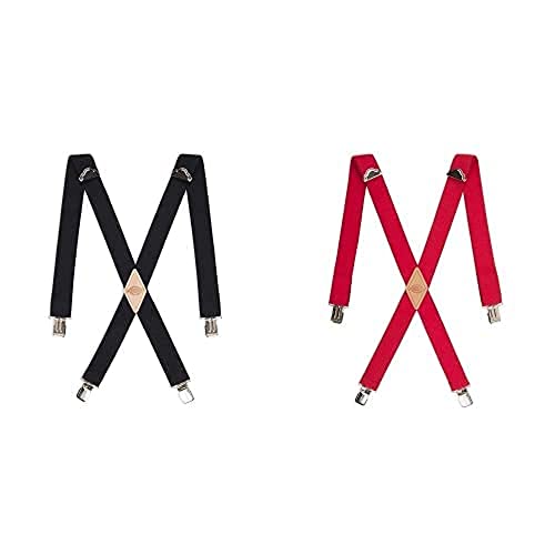 Image of Dickies Men's 1-1 /4 inch Solid Straight Clip Suspender - Adjustable Fit, Heavy-Duty Clips