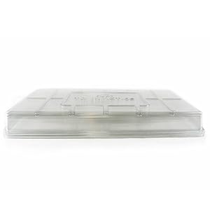Living Whole Foods Plant Tray Clear Plastic Humidity Domes: Pack of 25 – Fits 10 Inch x 20 Inch Garden Germination Trays – Greenhouse Grow Covers