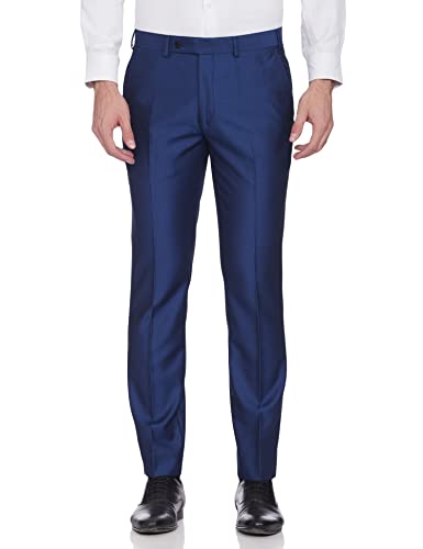 Image of Park Avenue Rayon Blend Men's Full Sleeve NEO FIT Medium Blue Formal Suit